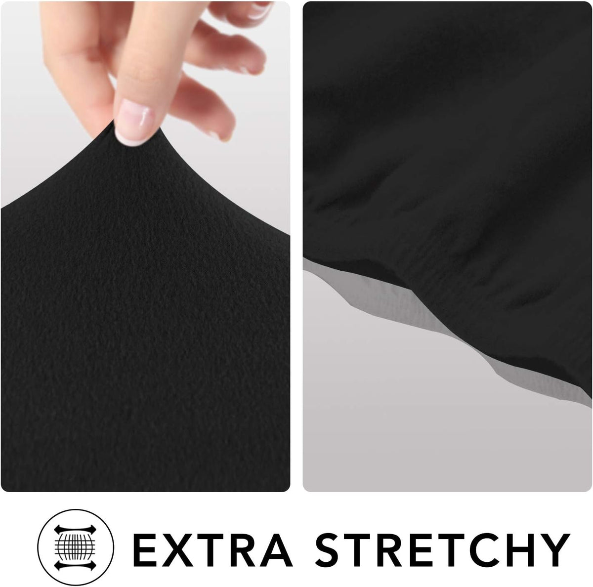 Stretch Couch Covers for Sofa Large Sofa Slipcovers Dark Gray | 1-Piece Spandex Couch cover Soft Couch protector, Sofa cover Washable with Non Skid Foam and Elastic Bottom for Kids, Dogs