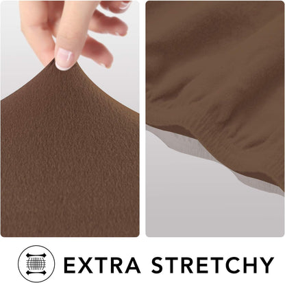 Stretch Couch Covers for Sofa Large Sofa Slipcovers Dark Gray | 1-Piece Spandex Couch cover Soft Couch protector, Sofa cover Washable with Non Skid Foam and Elastic Bottom for Kids, Dogs