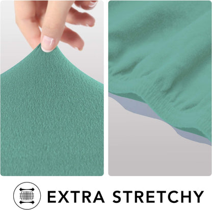 Stretch Couch Covers for Sofa Large Sofa Slipcovers Dark Gray | 1-Piece Spandex Couch cover Soft Couch protector, Sofa cover Washable with Non Skid Foam and Elastic Bottom for Kids, Dogs