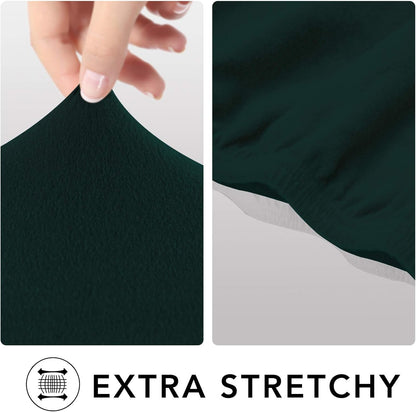 Stretch Couch Covers for Sofa Large Sofa Slipcovers Dark Gray | 1-Piece Spandex Couch cover Soft Couch protector, Sofa cover Washable with Non Skid Foam and Elastic Bottom for Kids, Dogs