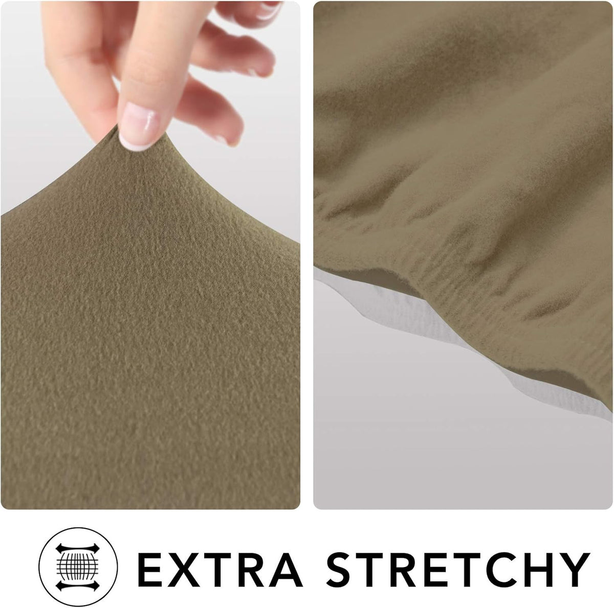 Stretch Couch Covers for Sofa Large Sofa Slipcovers Dark Gray | 1-Piece Spandex Couch cover Soft Couch protector, Sofa cover Washable with Non Skid Foam and Elastic Bottom for Kids, Dogs