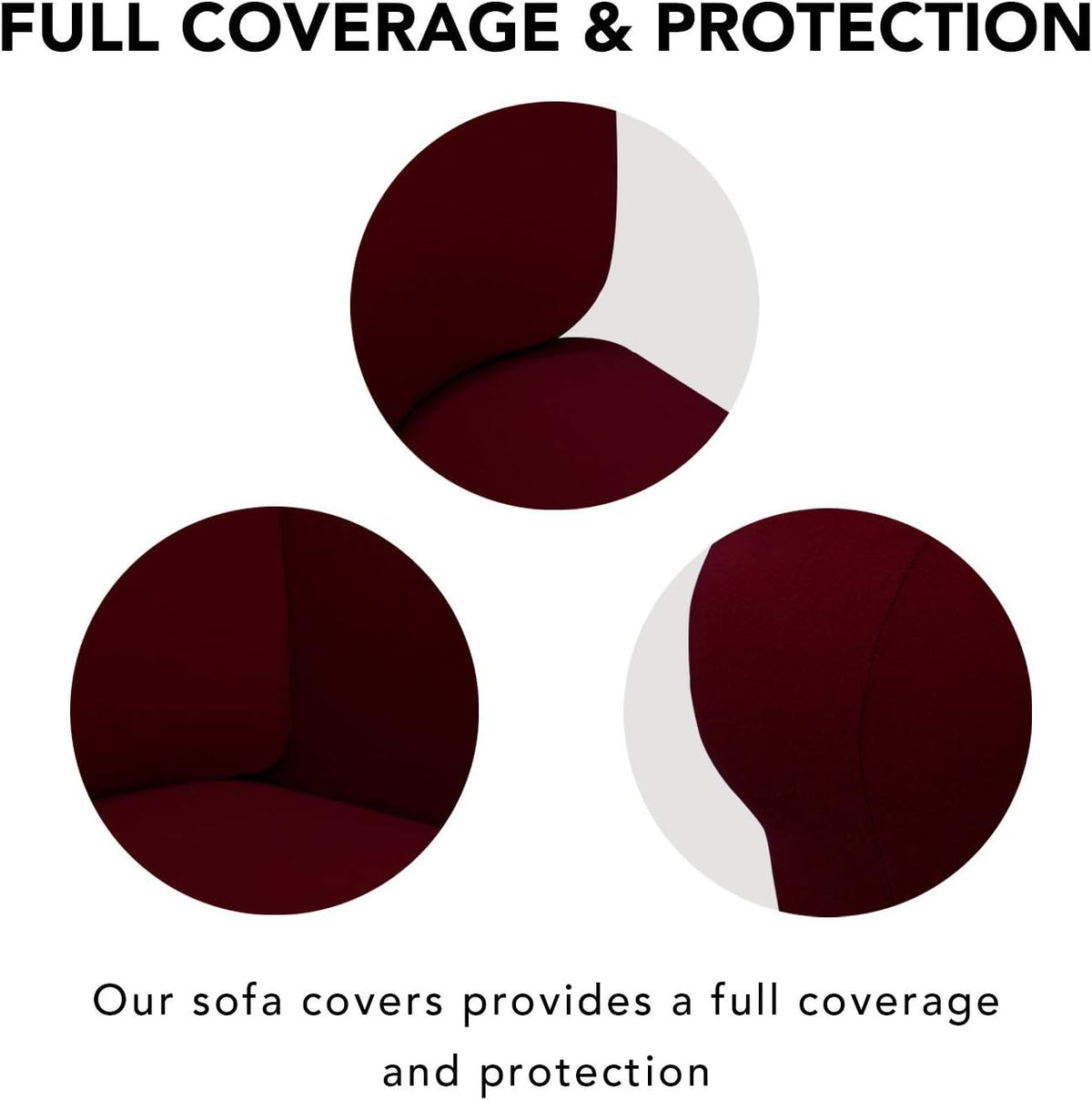 Stretch Couch Covers for Sofa Large Sofa Slipcovers Dark Gray | 1-Piece Spandex Couch cover Soft Couch protector, Sofa cover Washable with Non Skid Foam and Elastic Bottom for Kids, Dogs