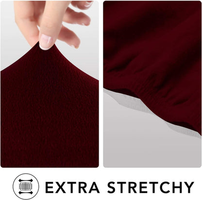 Stretch Couch Covers for Sofa Large Sofa Slipcovers Dark Gray | 1-Piece Spandex Couch cover Soft Couch protector, Sofa cover Washable with Non Skid Foam and Elastic Bottom for Kids, Dogs