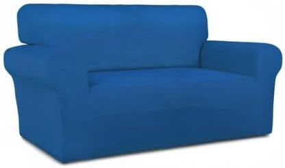 Stretch Couch Covers for Sofa Large Sofa Slipcovers Dark Gray | 1-Piece Spandex Couch cover Soft Couch protector, Sofa cover Washable with Non Skid Foam and Elastic Bottom for Kids, Dogs