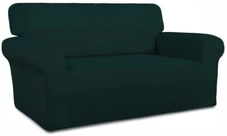 Stretch Couch Covers for Sofa Large Sofa Slipcovers Dark Gray | 1-Piece Spandex Couch cover Soft Couch protector, Sofa cover Washable with Non Skid Foam and Elastic Bottom for Kids, Dogs