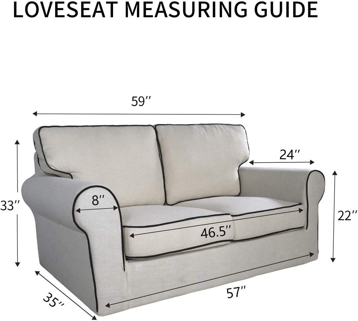 Stretch Couch Covers for Sofa Large Sofa Slipcovers Dark Gray | 1-Piece Spandex Couch cover Soft Couch protector, Sofa cover Washable with Non Skid Foam and Elastic Bottom for Kids, Dogs