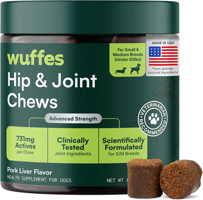 Advanced Hip & Joint Chews for Small & Medium Dogs, Vet Recommended