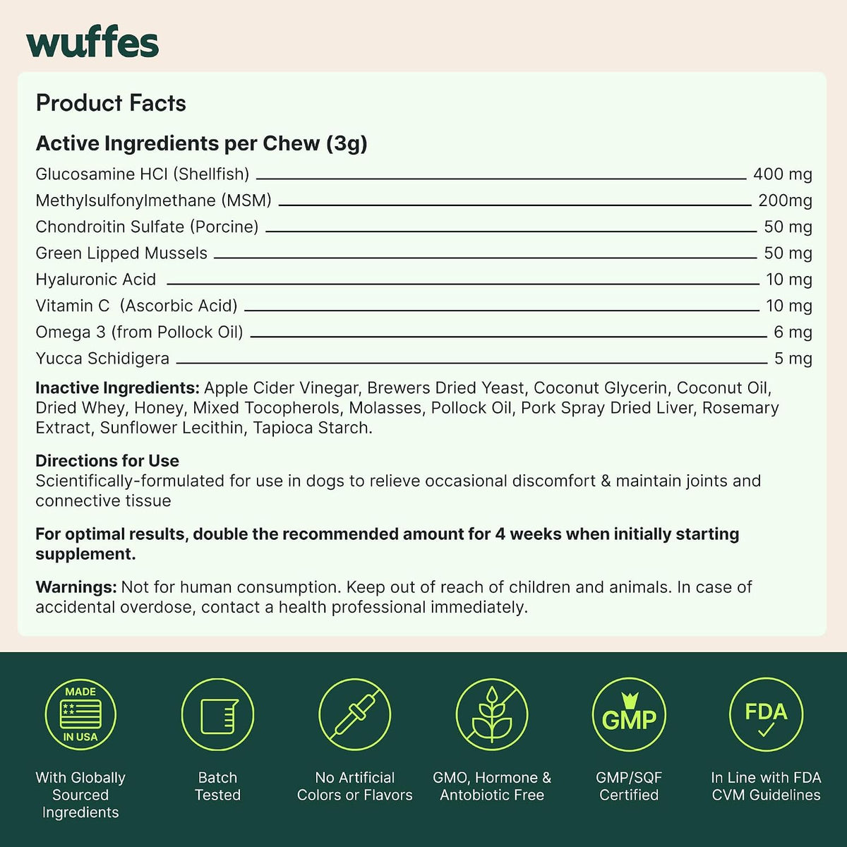 Advanced Hip & Joint Chews for Small & Medium Dogs, Vet Recommended