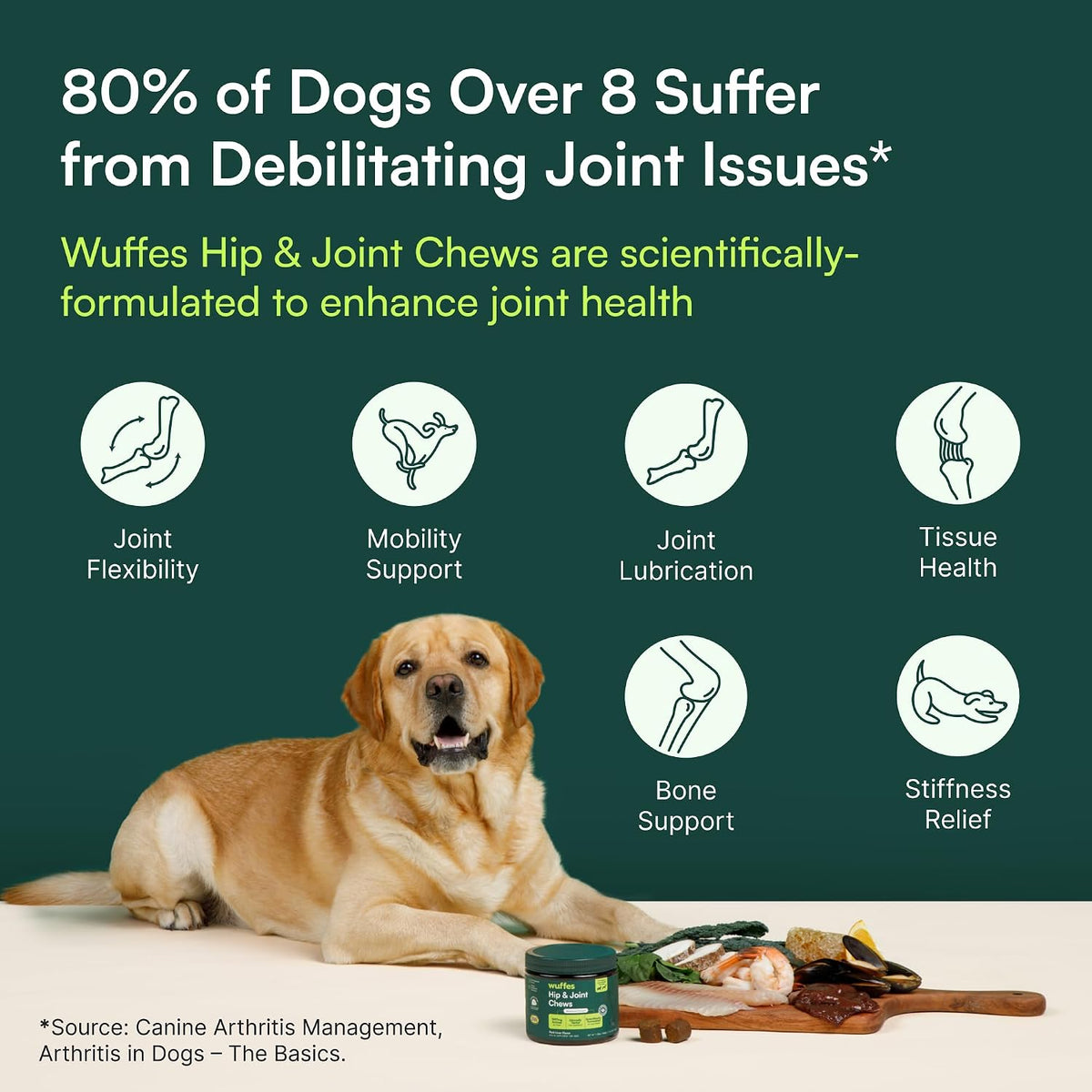 Advanced Hip & Joint Chews for Small & Medium Dogs, Vet Recommended