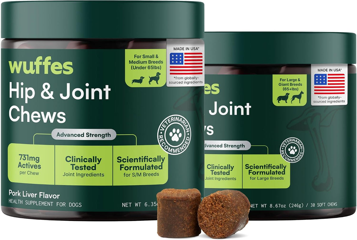 Advanced Hip & Joint Chews for Small & Medium Dogs, Vet Recommended