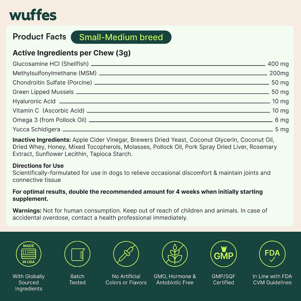 Advanced Hip & Joint Chews for Small & Medium Dogs, Vet Recommended