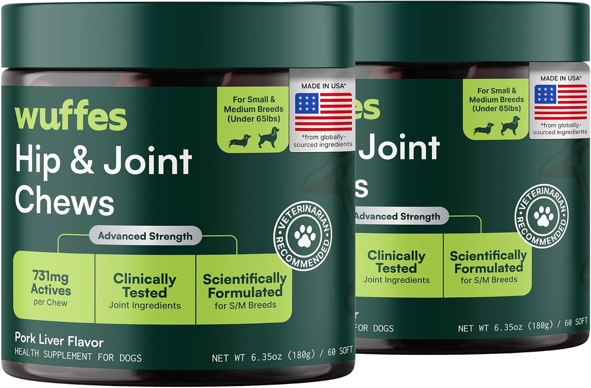 Advanced Hip & Joint Chews for Small & Medium Dogs, Vet Recommended