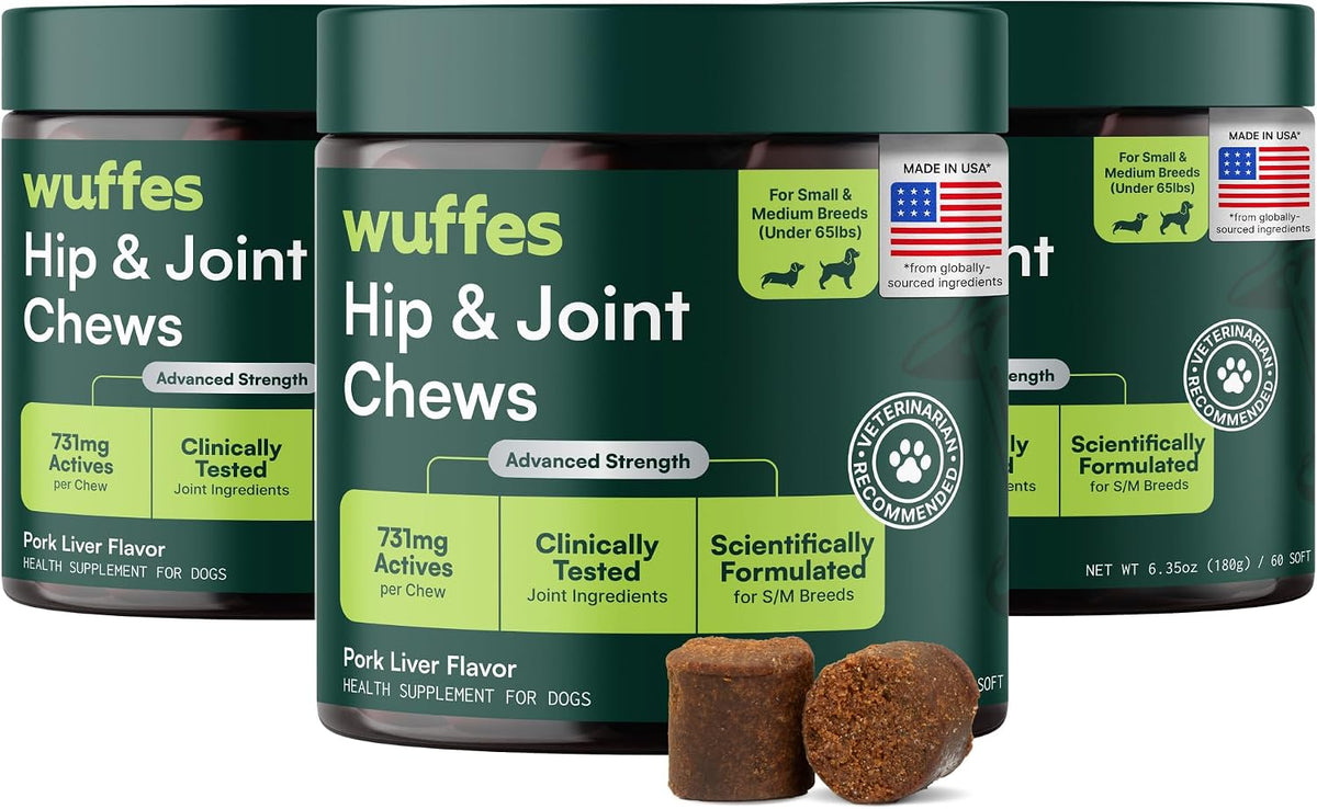 Advanced Hip & Joint Chews for Small & Medium Dogs, Vet Recommended