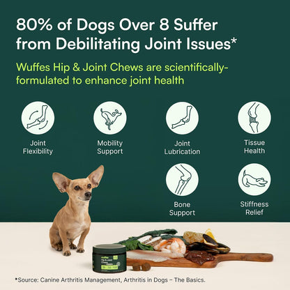 Advanced Hip & Joint Chews for Small & Medium Dogs, Vet Recommended