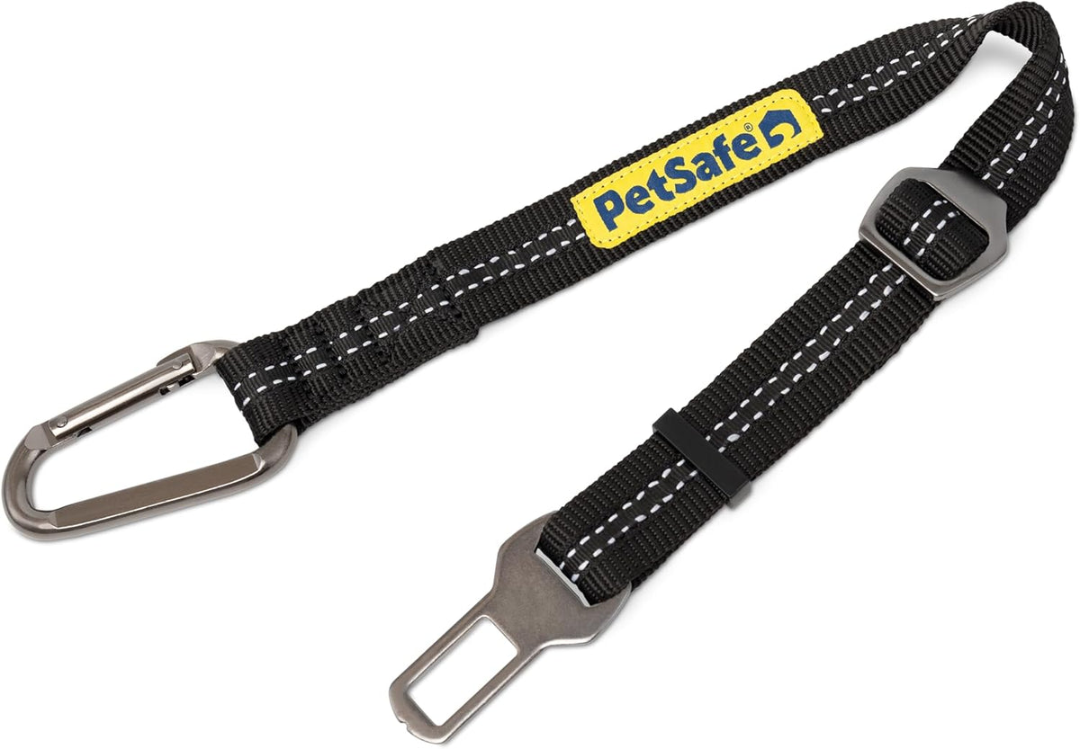 Safety Seatbelt Dog Tether, Black