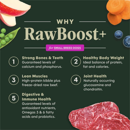 RawBoost Small Breed, Dry Dog Food + Freeze Dried, Chicken, 3.5 lb