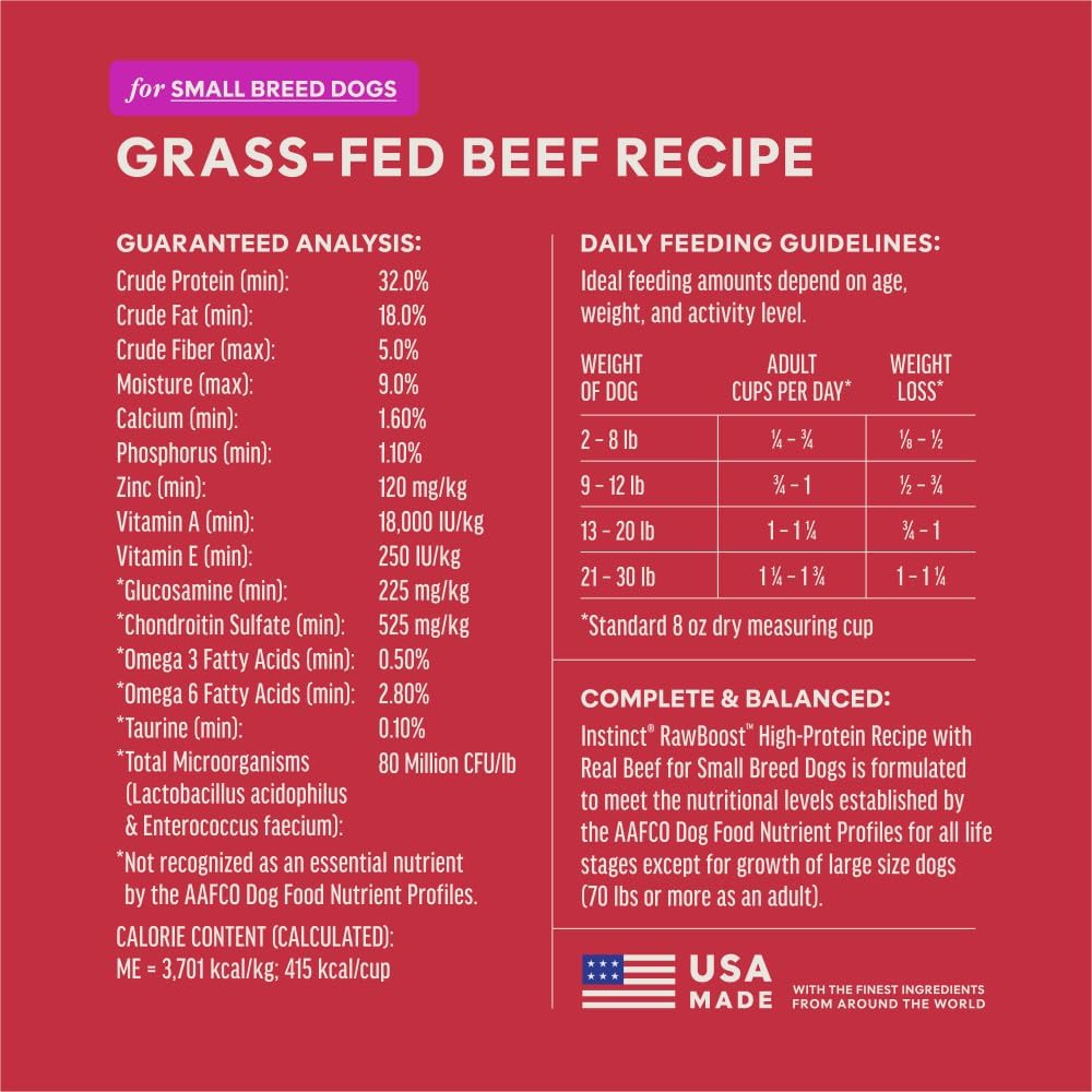 RawBoost Small Breed, Dry Dog Food + Freeze Dried, Chicken, 3.5 lb