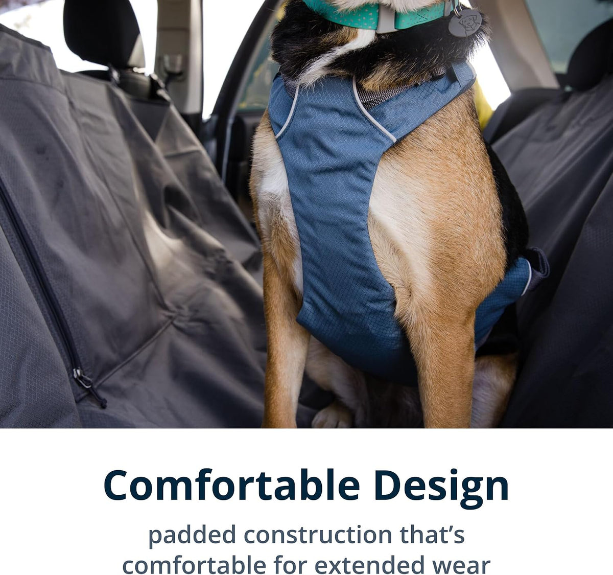 Ruffwear, Load Up Dog Car Harness, Slate Blue, X-Small