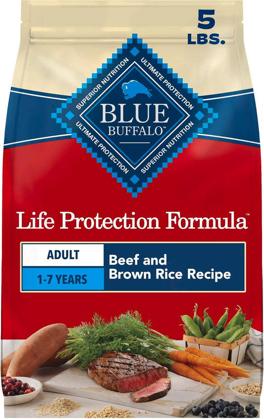 Blue Buffalo Life Protection Formula Beef Adult Dry Dog Food, 5 lb