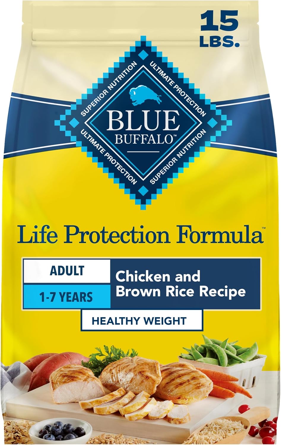 Blue Buffalo Life Protection Formula Beef Adult Dry Dog Food, 5 lb