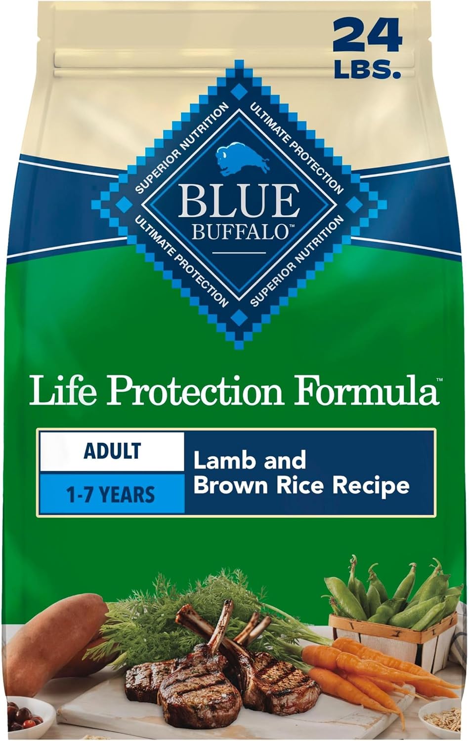 Blue Buffalo Life Protection Formula Beef Adult Dry Dog Food, 5 lb
