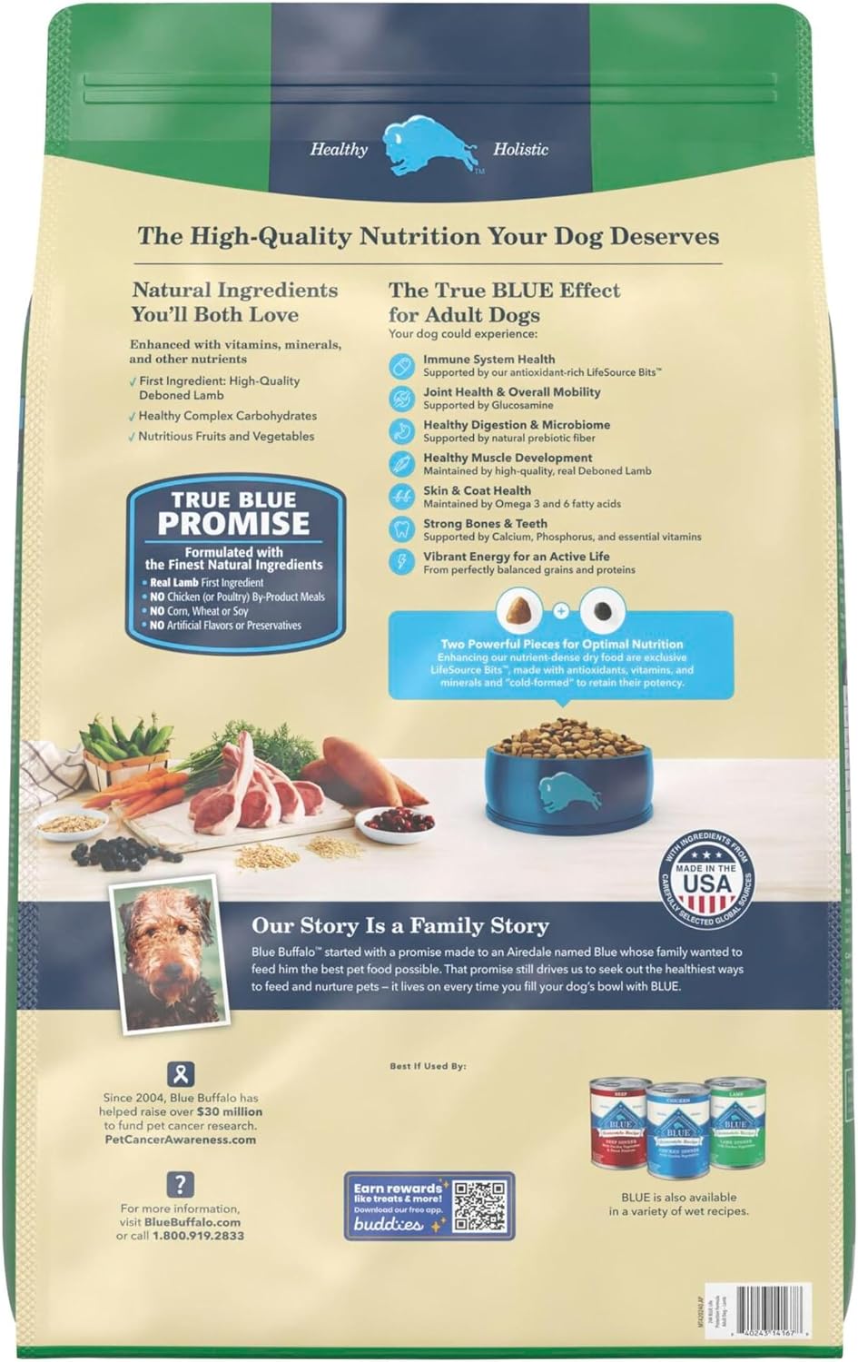 Blue Buffalo Life Protection Formula Beef Adult Dry Dog Food, 5 lb