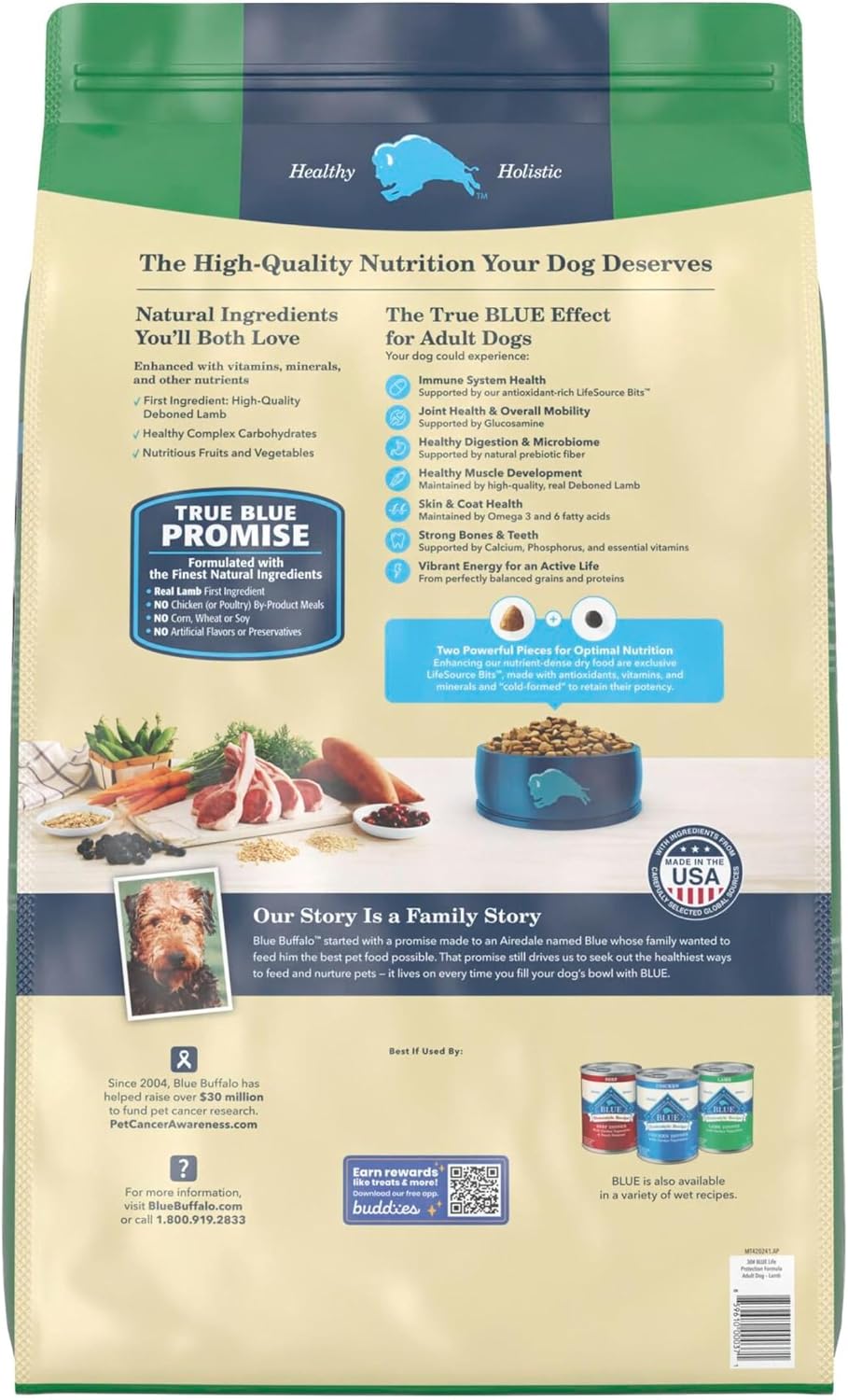 Blue Buffalo Life Protection Formula Beef Adult Dry Dog Food, 5 lb