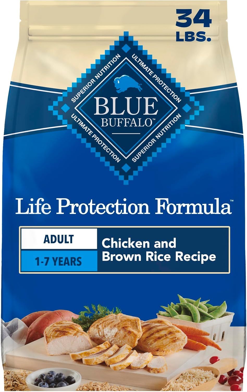 Blue Buffalo Life Protection Formula Beef Adult Dry Dog Food, 5 lb