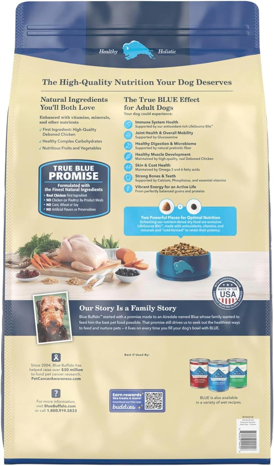 Blue Buffalo Life Protection Formula Beef Adult Dry Dog Food, 5 lb