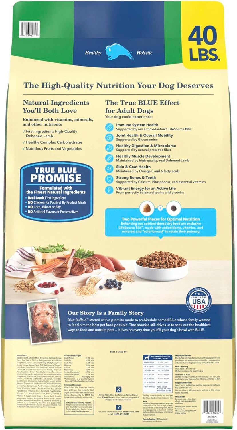 Blue Buffalo Life Protection Formula Beef Adult Dry Dog Food, 5 lb