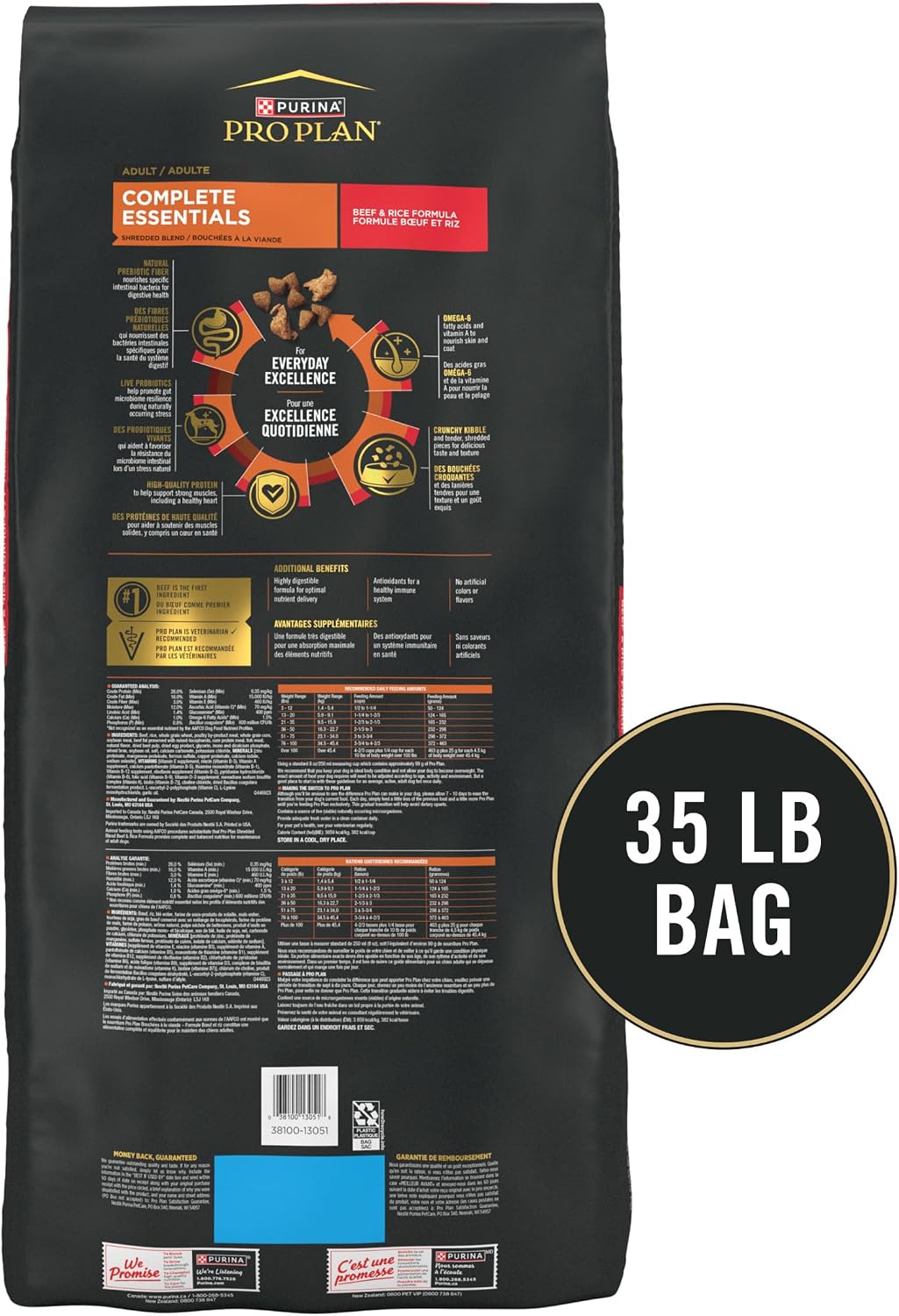 Complete Essentials Beef & Rice Dry Dog Food, 5 lb Bag