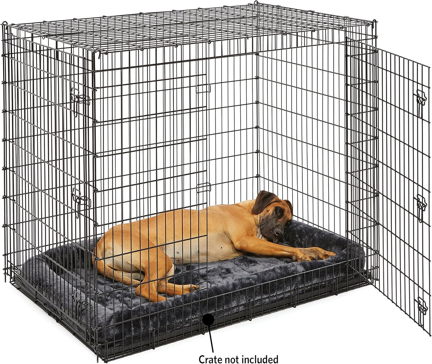 MidWest Homes for Pets QuietTime Dog Bed - White Fleece Bolster, Ultra-Soft and Machine Washable, Fits 24-Inch Crates and Carriers, for Small Breed Dogs