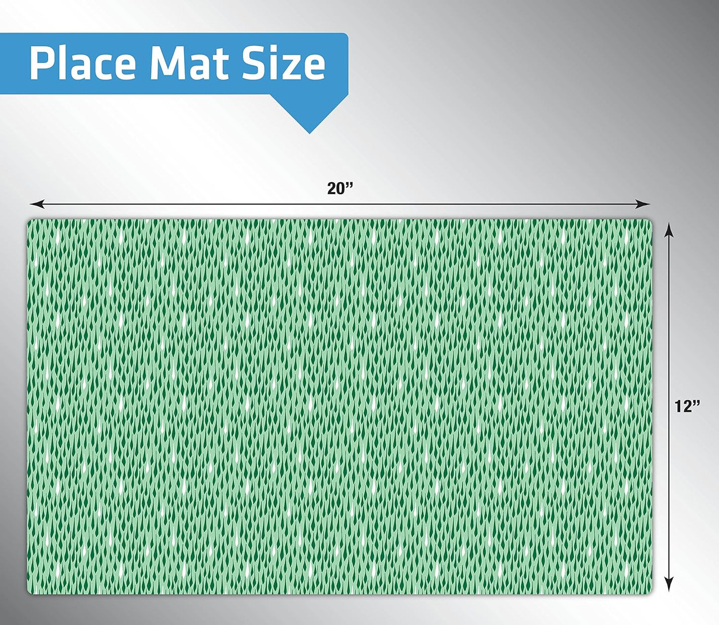 Drymate Pet Bowl Placemat, Dog & Cat Food Feeding Mat - Absorbent Fabric, Waterproof Backing, Slip-Resistant - Machine Washable/Durable (USA Made) (12” x 20”) (Indigo)