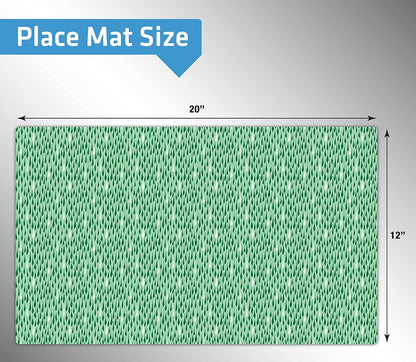 Drymate Pet Bowl Placemat, Dog & Cat Food Feeding Mat - Absorbent Fabric, Waterproof Backing, Slip-Resistant - Machine Washable/Durable (USA Made) (12” x 20”) (Indigo)