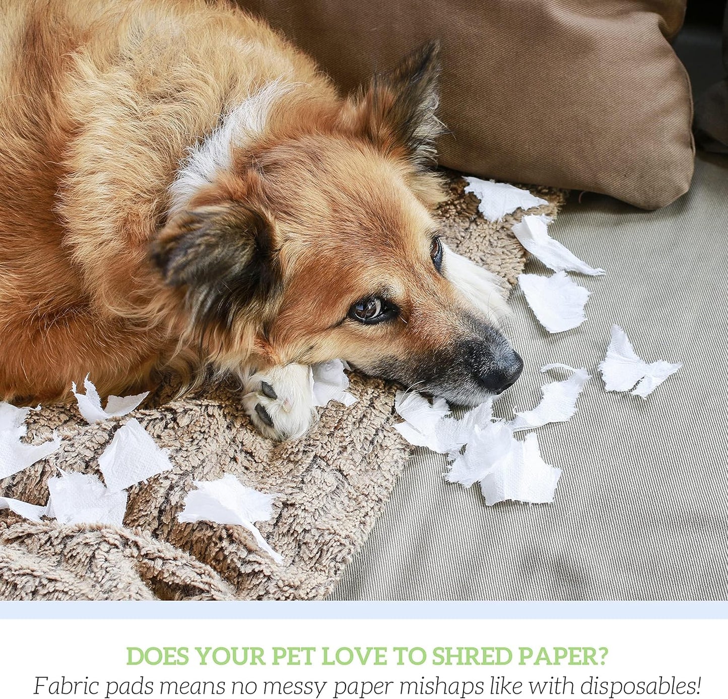 GREEN LIFESTYLE Washable Underpads - Large Pads for use as Incontinence Bed Pads, Reusable Pet Pads, Great for Dogs, Cats, Bunny, Seniors Bed Pad (Pack of 4-34x36)