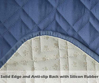 Ameritex Couch Sofa Slipcover 100% Waterproof Nonslip Quilted Furniture Protector for Dogs, Children, Pets, Machine Washable (Beige, 68")