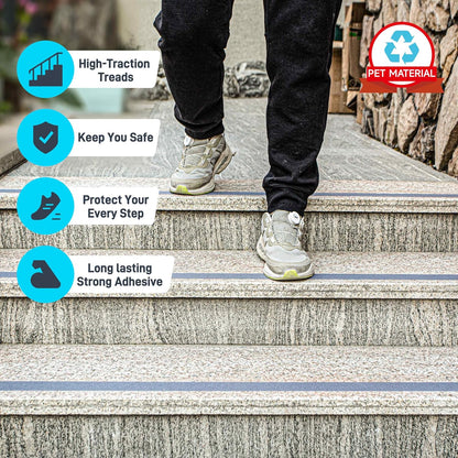 LifeGrip Anti Slip Transparent Anti Slip Tape, 4 inch by 30 feet, Non-Slip Traction Grip Tape to Tubs, Boats, Stairs, Clear, Soft, Comfortable for Bare feet (4" X 30')