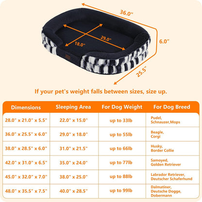 Orthopedic Waterproof Medium Dog Bed Sofa, Gel Memory Foam, 36" | Egg-Crate Foam Dog Sofa, Washable Pet Bed with Four Sided Bolster Cushion, Removable Cover & Non-Slip Bottom, Dark Grey