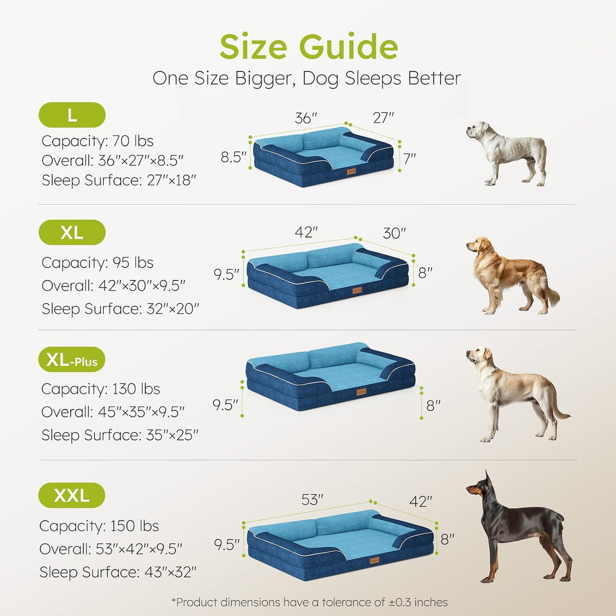 Extra Large Dog Bed, Orthopedic Dog Bed with Cooling Gel Memory Foam, Waterproof XL Pet Bed with Removable Washable Cover, 42" Pet Sofa Couch Dutch Velvet with Bone Toy, Light Gray
