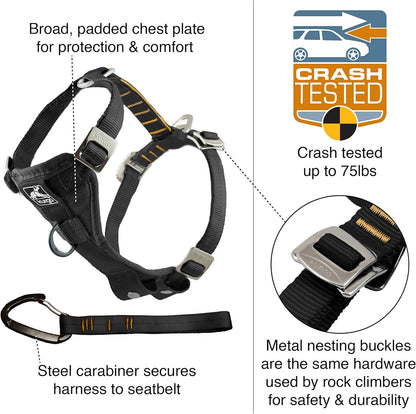 Enhanced Strength Tru-Fit Smart Harness, Black, Medium
