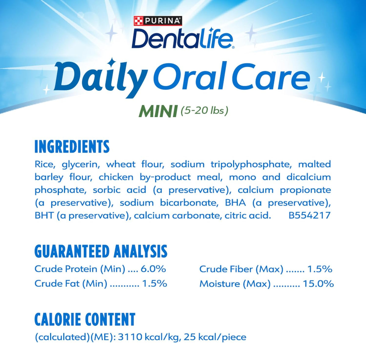 Purina Daily Oral Care Dental Dog Treats for Small Dogs, 58 ct