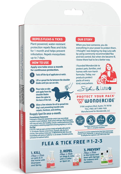 Flea Tick & Mosquito Dog Spot On - Large 3 Tubes of 0.17 oz