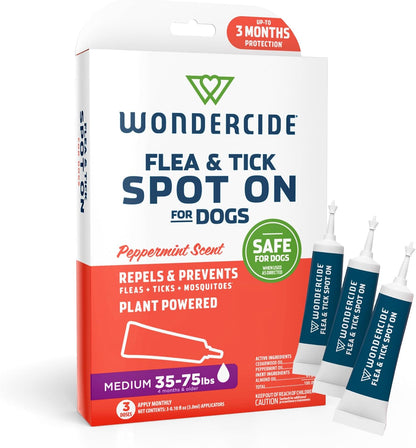 Flea Tick & Mosquito Dog Spot On - Large 3 Tubes of 0.17 oz