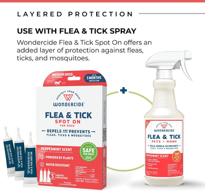 Flea Tick & Mosquito Dog Spot On - Large 3 Tubes of 0.17 oz