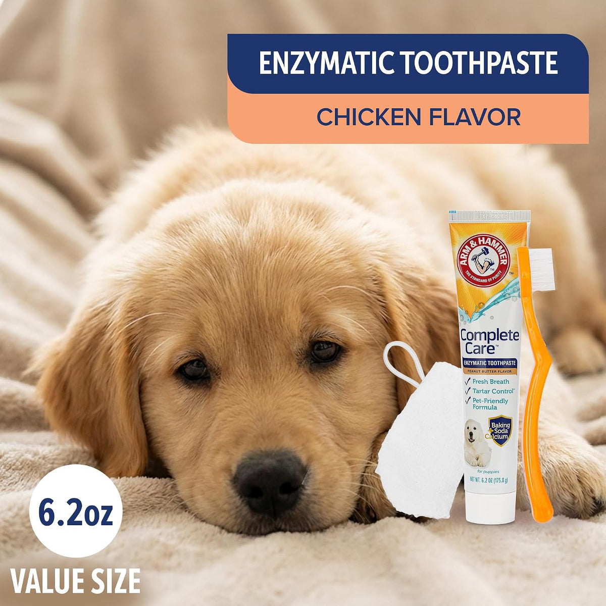 Complete Care Puppy Dental Kit, Peanut Butter Flavor, 2.5 Oz