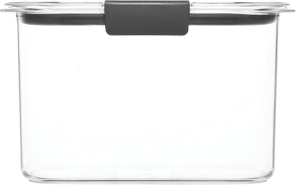 Brilliance 16-Cup Airtight Food Storage Container with Lid Clear/Grey - optimal for pantry organization flour sugar and food storage