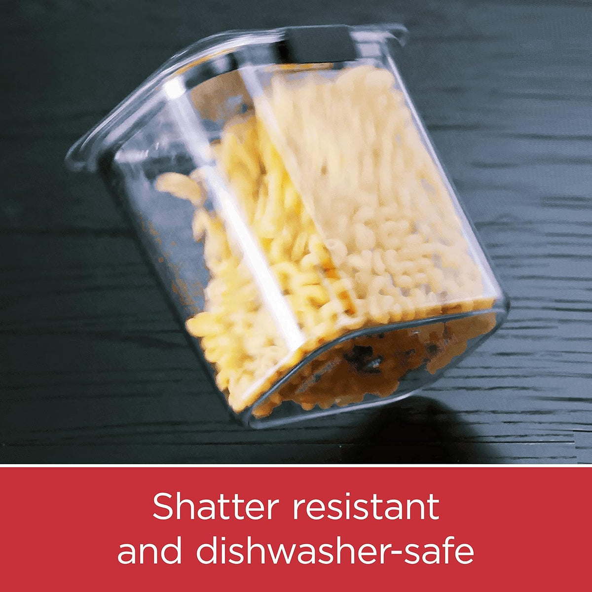 Brilliance 16-Cup Airtight Food Storage Container with Lid Clear/Grey - optimal for pantry organization flour sugar and food storage