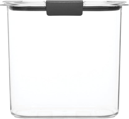 Brilliance 16-Cup Airtight Food Storage Container with Lid Clear/Grey - optimal for pantry organization flour sugar and food storage