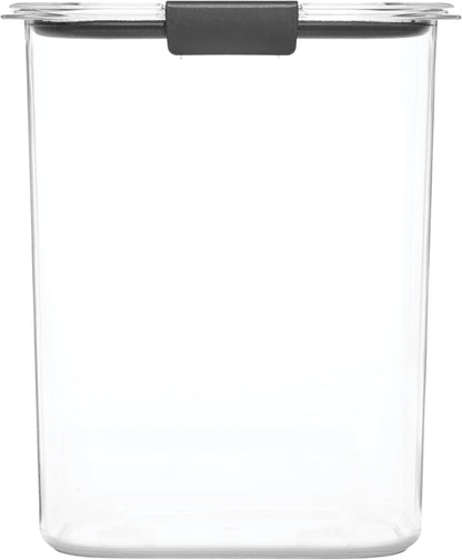 Brilliance 16-Cup Airtight Food Storage Container with Lid Clear/Grey - optimal for pantry organization flour sugar and food storage