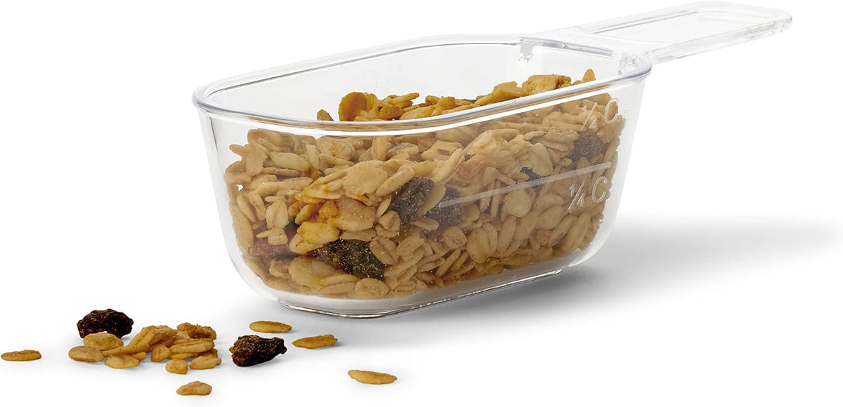 Brilliance 16-Cup Airtight Food Storage Container with Lid Clear/Grey - optimal for pantry organization flour sugar and food storage
